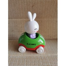 Kaizeery Adventures Little Buggy Vehicle Preschool Toy for Ages 3 and Up (Rabbit in Helicopter)