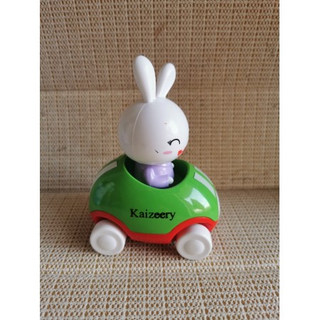 Kaizeery Adventures Little Buggy Vehicle Preschool Toy for Ages 3 and Up (Rabbit in Helicopter)